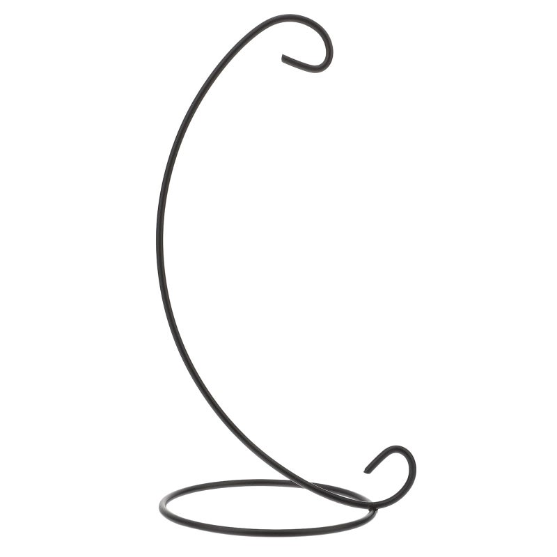 VORCOOL Spiral Ornament Display Stand Iron Hanging Stand Rack Holder for Hanging Glass Globe Air Plant Terrarium Witch Ball Christmas Ornament and Home Wedding Decoration (Black, 23X10X10CM) - Image 1